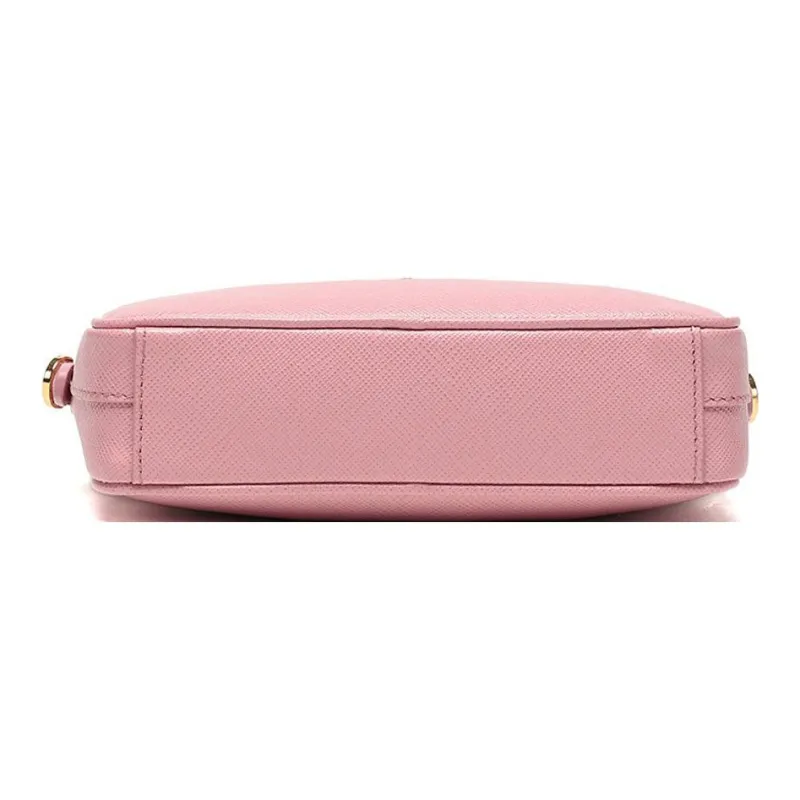PRADA Cow Leather Small Square Bag Crossbody Bag Shoulder Bag Women's Light Pink-4