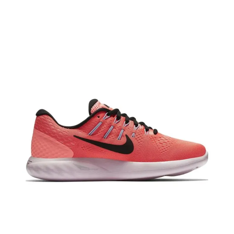 Nike Lunarglide 8 Slip Resistant Low Top Running Shoes Women's Red Black-1