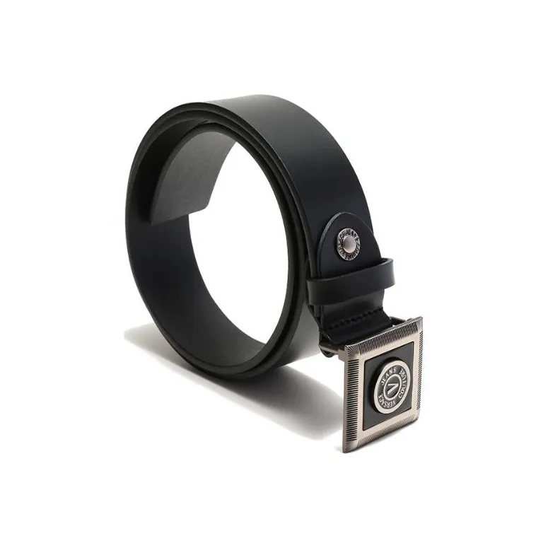 VERSACE JEANS COUTURE SS23 Cow Leather Trimmable V EMBLEM Belt, Width 3.8cm Men's-1