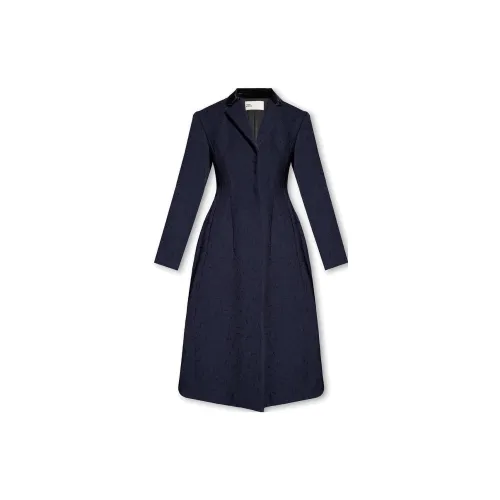 TORY BURCH Trench Coats Women's Navy Blue