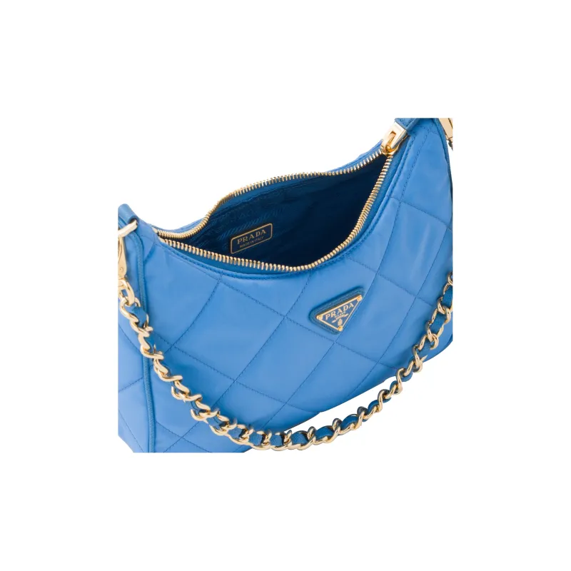 PRADA Fabric Handbag Shoulder Bag Regular Women's Blue-3