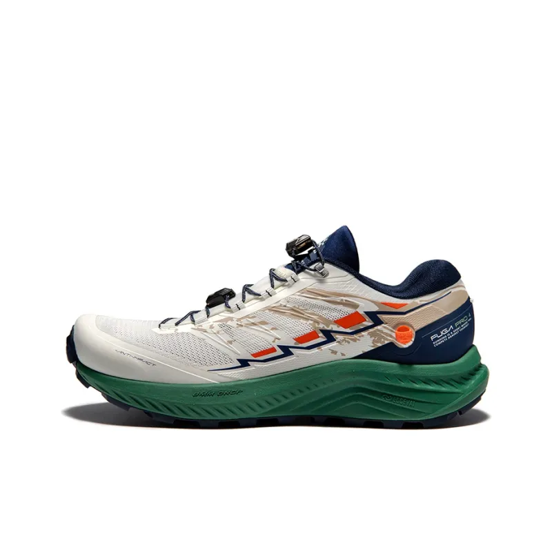 KAILAS FUGA Anti Slip Wear Resistant Breathable Support Low Top Trail Running Shoes Men's Natural Unbleached/Navy Blue-0