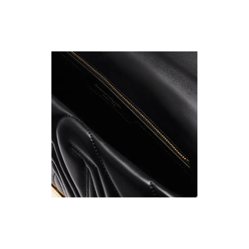 Alexander McQueen Sheepskin Crossbody Bag, Shoulder Bag Women's Black-4