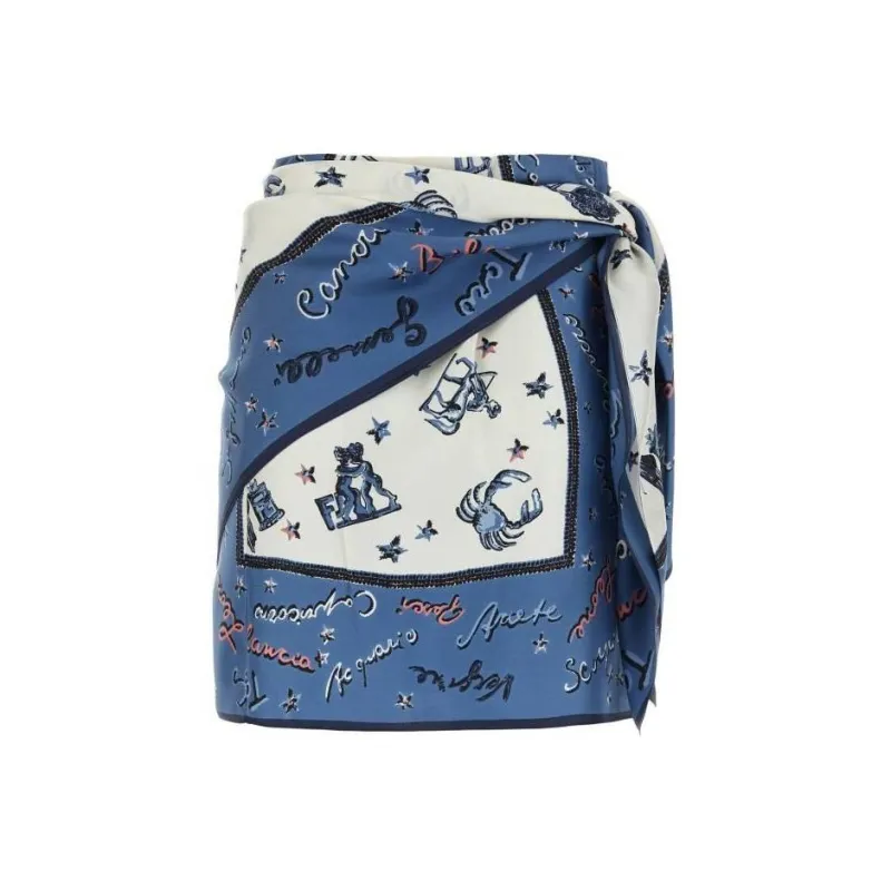 FENDI Astrology-print Silk Pareo-1