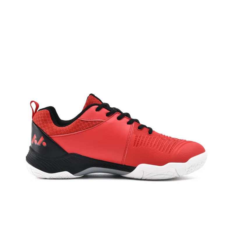 LEFUS Low Top Badminton Shoes Unisex Red-4