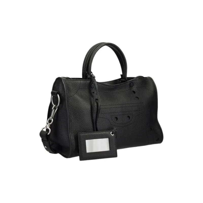 Balenciaga Neo Classic Cow Leather Biker Bag Shoulder Bag Crossbody Bag Handbag Small Size Women's Black-1
