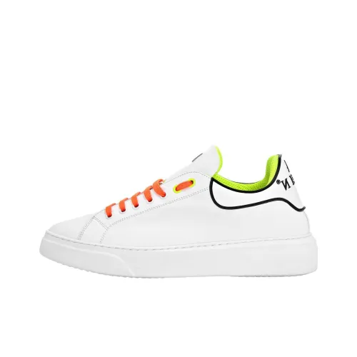 PHILIPP PLEIN Skateboard Shoes Men Low-Top White