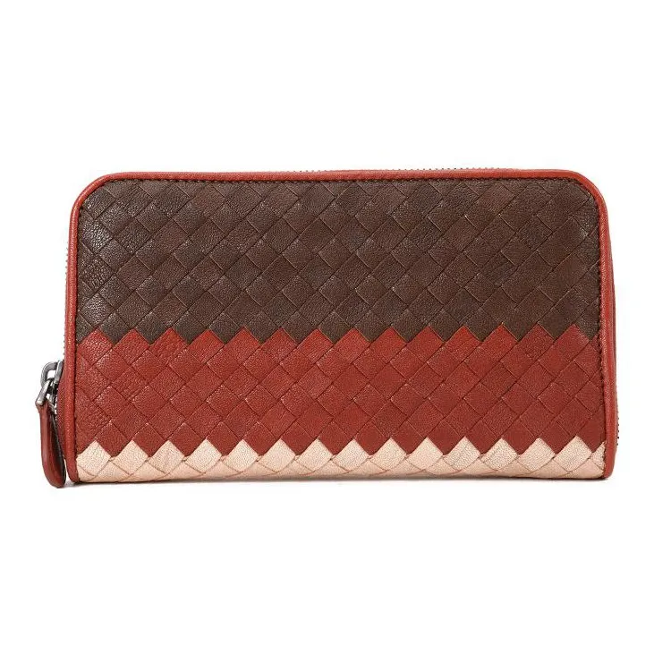 Bottega Veneta Leather Long Zip Closure Wallets Regular Men's Multicolor-4