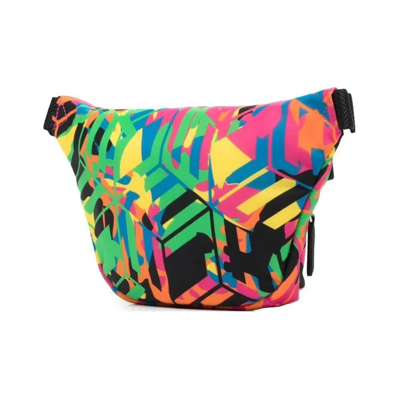 MCM Cubic Series Nylon Sling Bag, Fanny Pack Mini Men's Multicolor-2