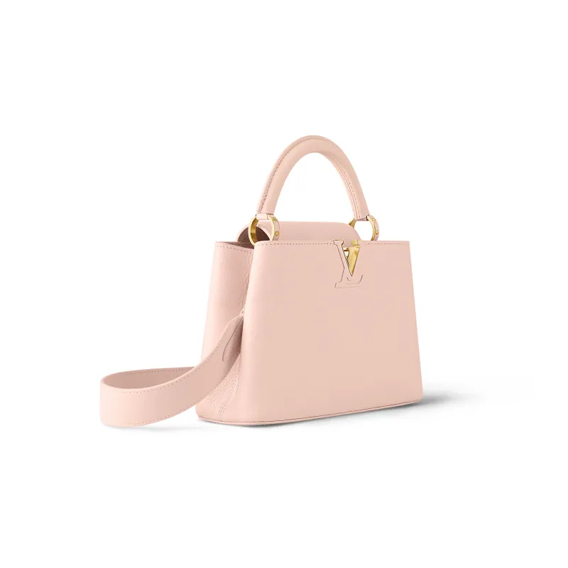 LOUIS VUITTON Capucines Taurillon Leather Kapusin Crossbody Tote Bag Over One Shoulder Trumpets Women's Pink-1