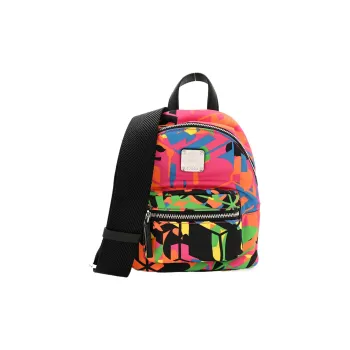 MCM Stark Visetos Fabric One Shoulder Handbag, Crossbody Bag Mini Women's Multicolor