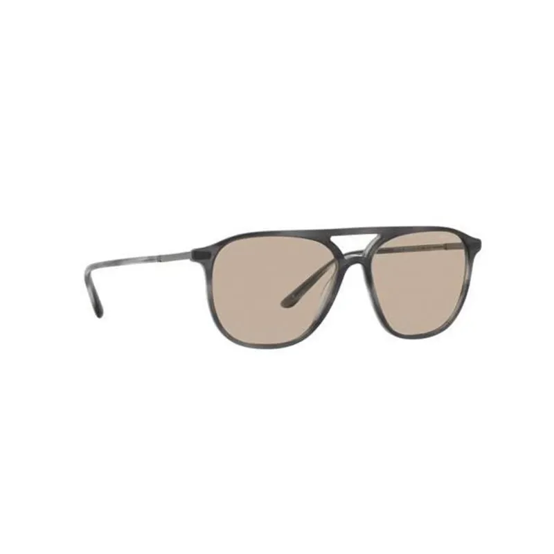GIORGIO ARMANI Acetate Metal Aviator Sunglasses Men's Gray-1