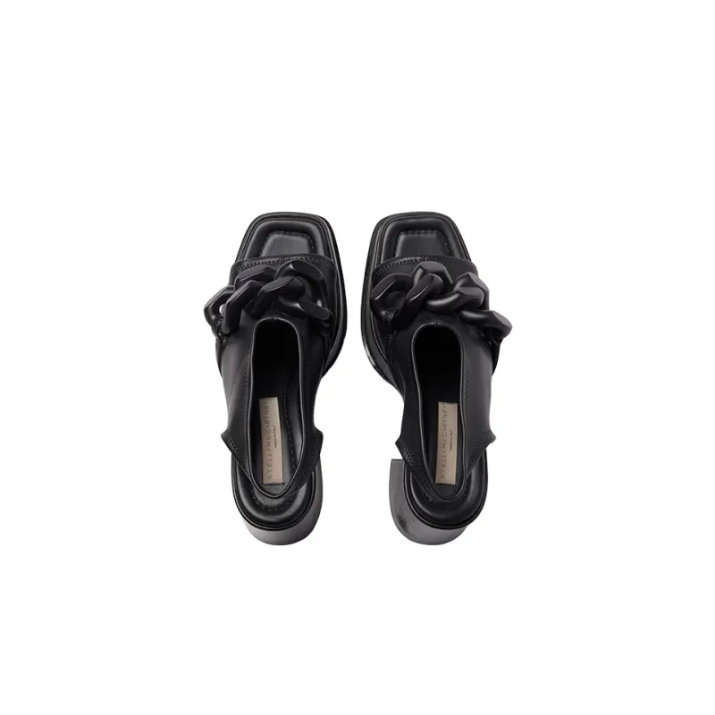 Stella McCartney Chain-Linked Slip-On Heeled Sandals Women's-3