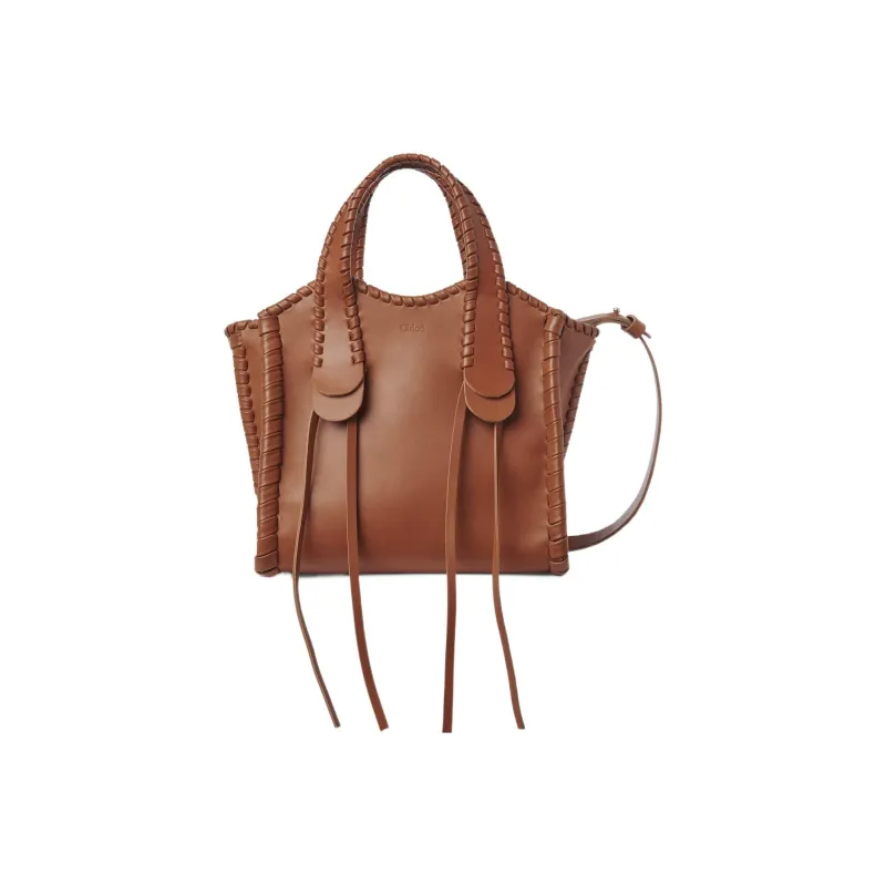 Chloe Mony Shiny Calfskin Shoulder Bag Crossbody Bag Handbag Small Size Women's Caramel-0