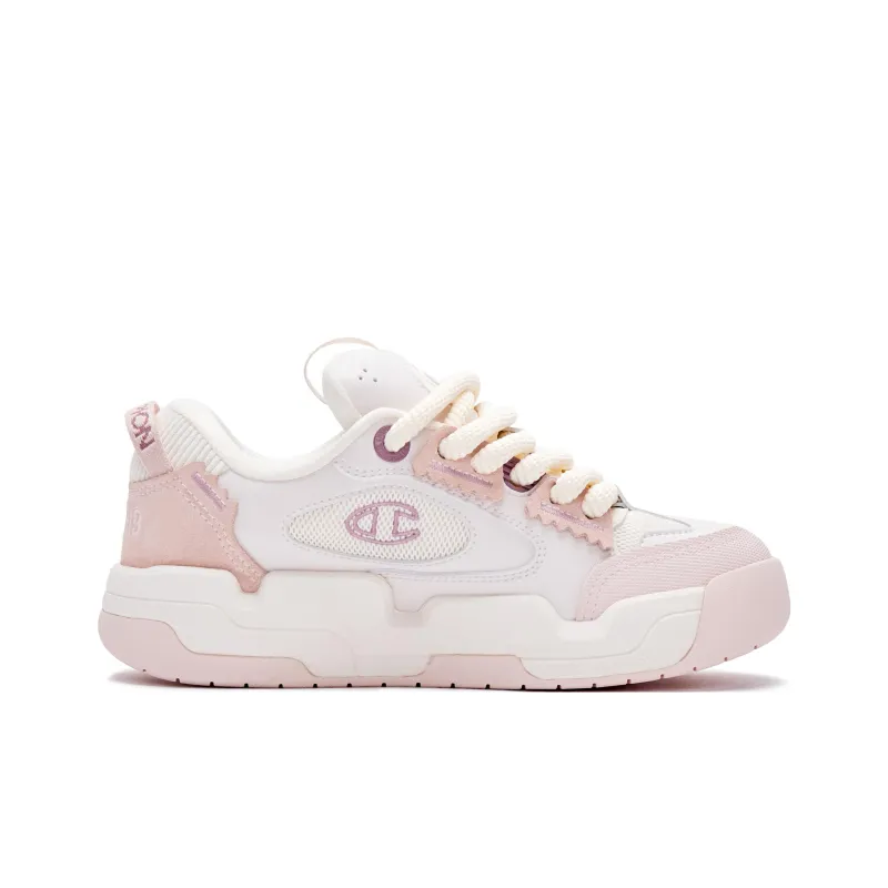 Champion Valve V3 Dopamine Dressing Puffy Shoes Low Top Skateboard Shoes Women's Pink-1
