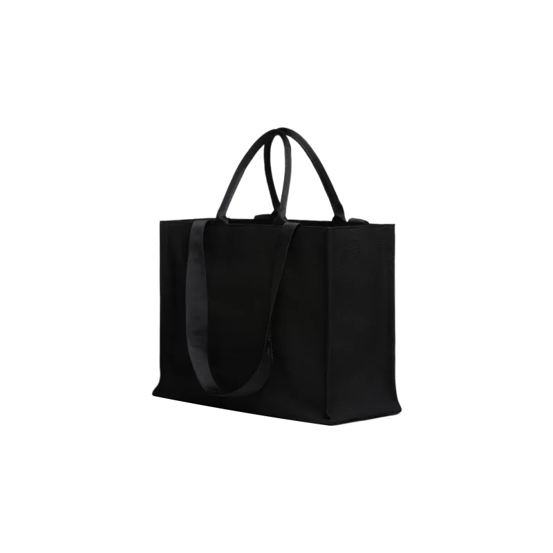 MARNI Canvas Canvas Bag Tote Bag Shopping Bag Handbag Women's Black-2