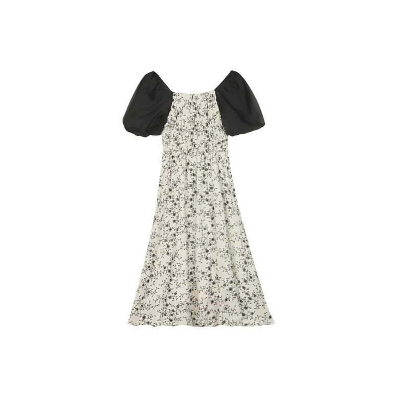 EIDOLON GRAIN Short Sleeved Dress Women's White-1