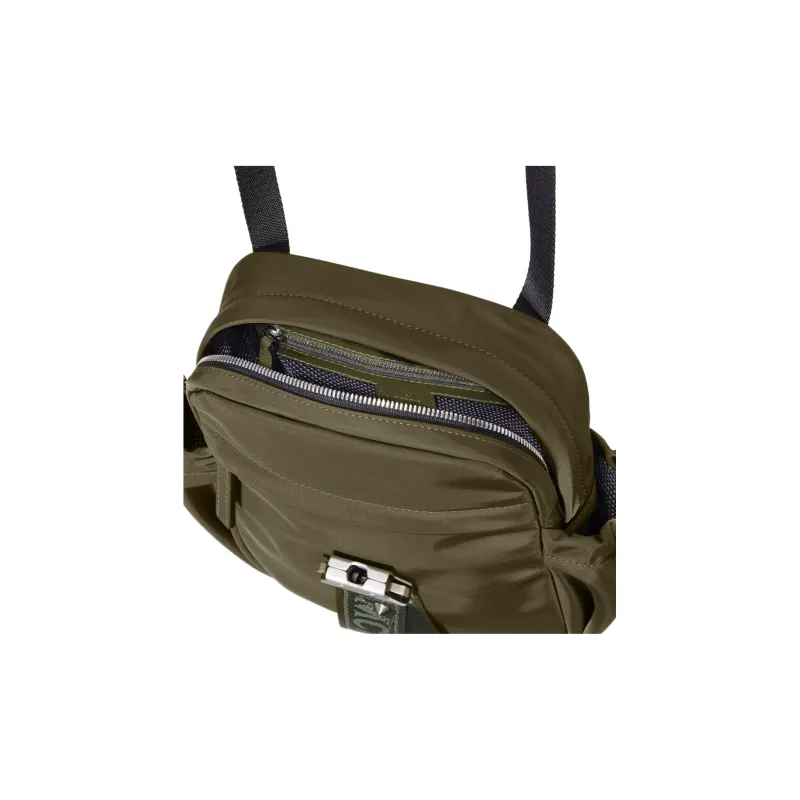MCM Nylon Fanny Pack Small Size Unisex Dark Olive Green-3