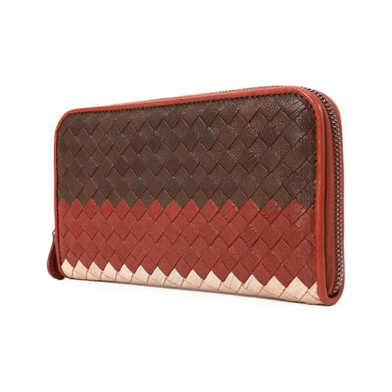 Bottega Veneta Leather Long Zip Closure Wallets Regular Men's Multicolor-1
