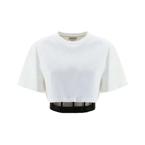 Alexander McQueen Crop Tops Women's White