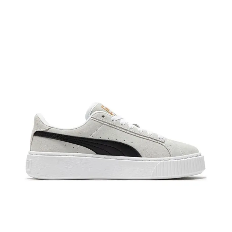PUMA SuedePlatform 'White And Black' Women's-1