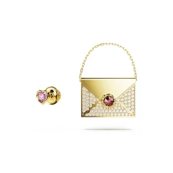 Swarovski Letra Brooches Women's Gold