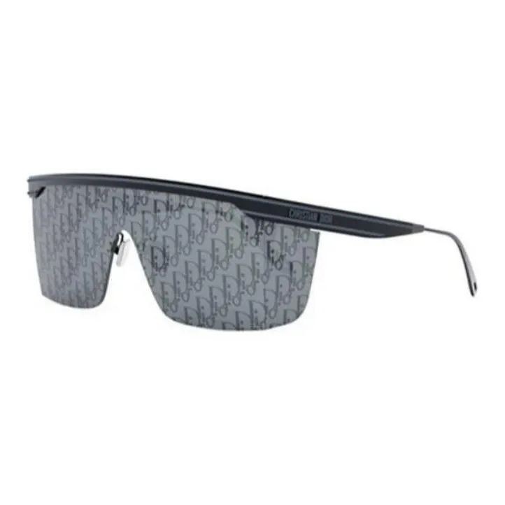 DIOR Acetate Irregular Shape Sunglasses Unisex Black-0