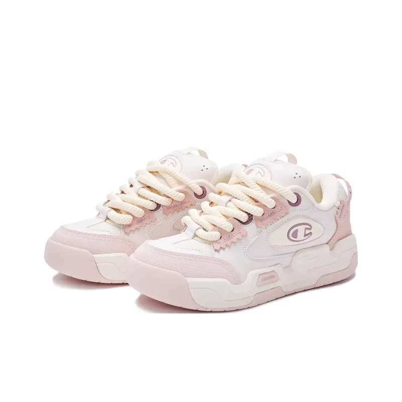 Champion Valve V3 Dopamine Dressing Puffy Shoes Low Top Skateboard Shoes Women's Pink-2