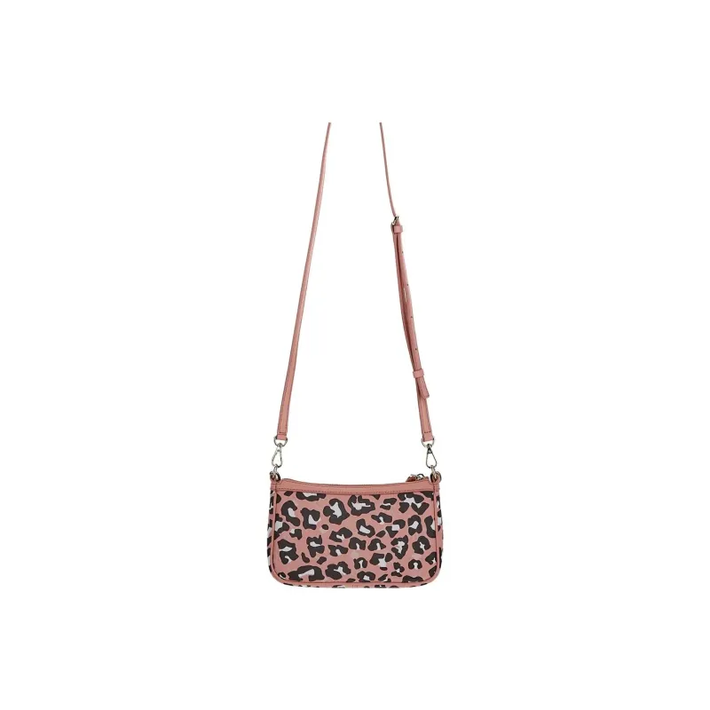 MCM Aren Canvas With Calfskin Crossbody Bag, Shoulder Bag Mini Women's Pink-2