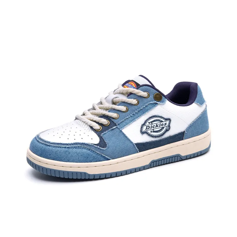 Dickies Anti Slip Wear Resistant Low Top Skateboard Shoes Women's Light Blue-1