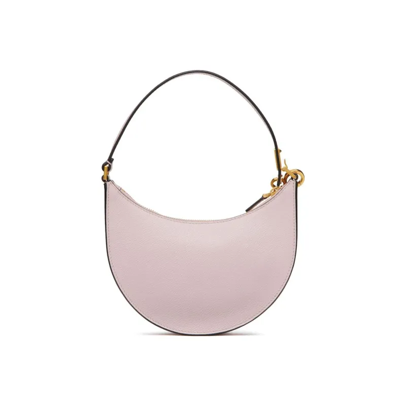 Valentino Vlogo Grain Calfskin Handbag, Shoulder Bag Mini Women's Pink Purple-4