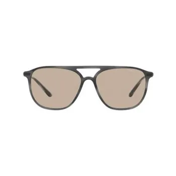 GIORGIO ARMANI Acetate Metal Aviator Sunglasses Men's Gray