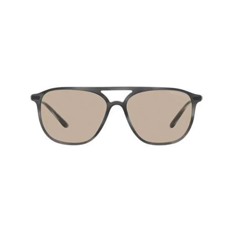 GIORGIO ARMANI Acetate Metal Aviator Sunglasses Men's Gray-0