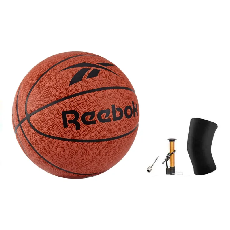 Reebok PU Basketball Brown Size 7 Training Match Unisex-2