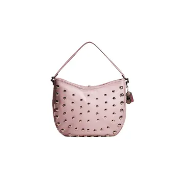 COACH Hobo Leather Hobo Bag, Portable Crossbody Bag, Shoulder Bag Women's Pink