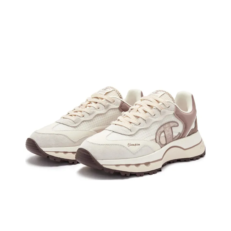 Champion Anti-Slip Wear-Resistant Low-Top Running Shoes Women's Light Khaki-2