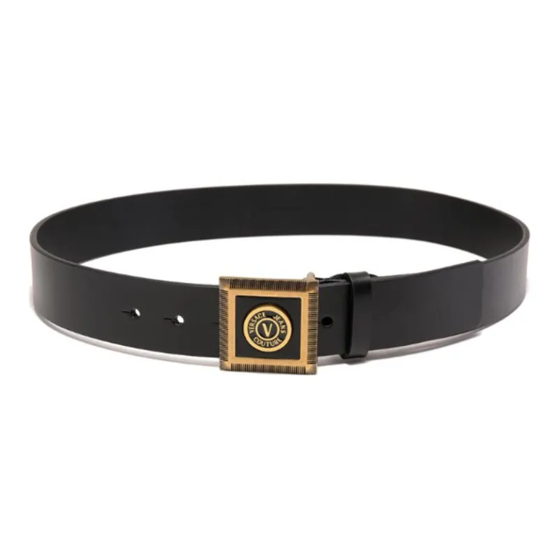 VERSACE JEANS COUTURE Logo plaque Leather Belt-2