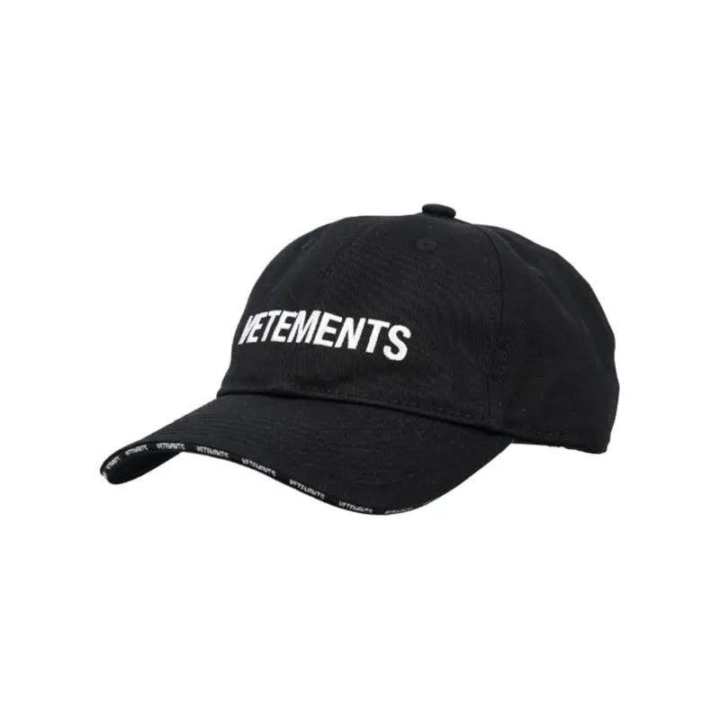 Vetements Logo embroidered Cotton Cap-0