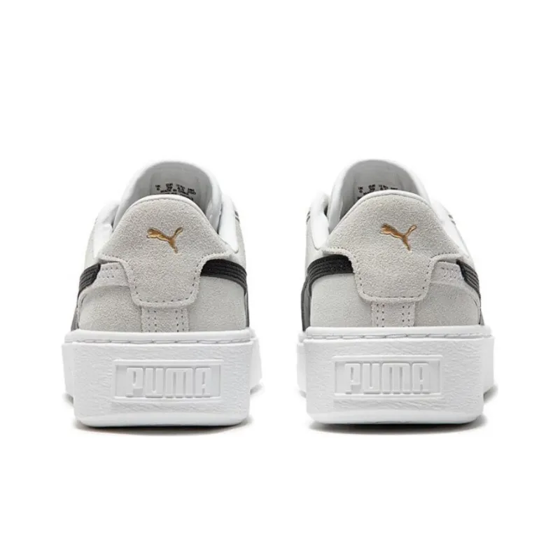 PUMA SuedePlatform 'White And Black' Women's-3