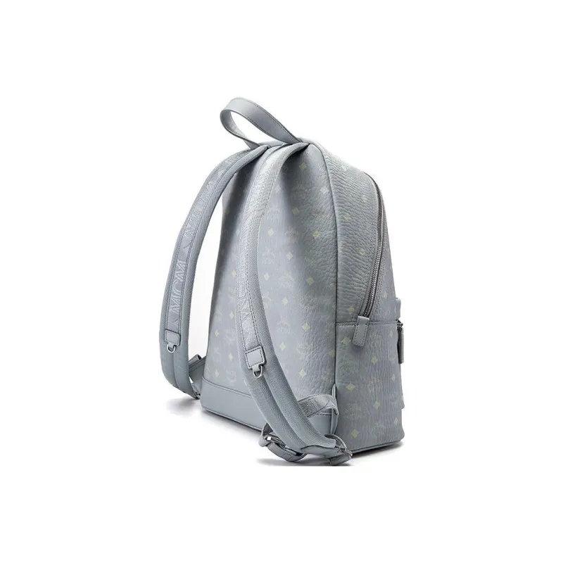 MCM Stark Visetos Leather Backpack Medium Size Women's-1