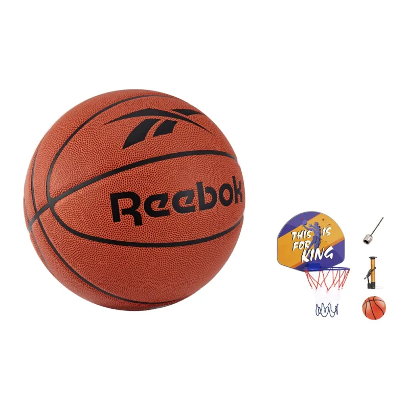 Reebok PU Basketball Brown Size 7 Training Match Unisex-3