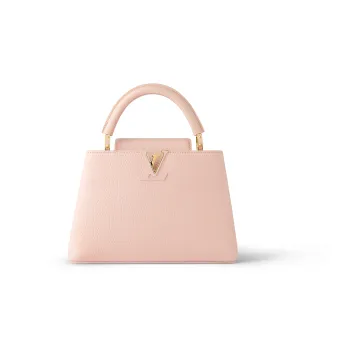 LOUIS VUITTON Capucines Taurillon Leather Capusin Shoulder Crossbody Handbag Small Size Women's Pink