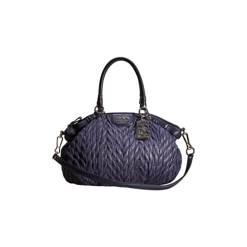COACH Madison Nylon Hobo Bag Handbag Shoulder Bag Large Size Women's Purple-0