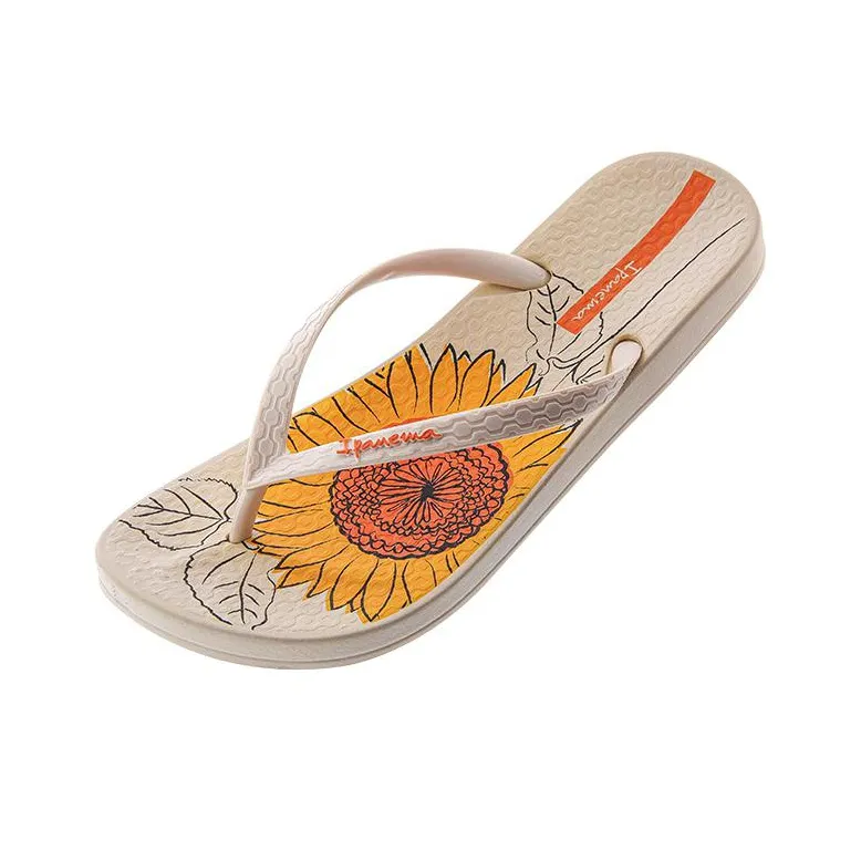 Ipanema Abrasion Resistant Flip Flops Women's Beige-2