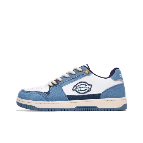 Dickies Anti-Slip Wear-Resistant Low-Top Skateboard Shoes Women's Light Blue