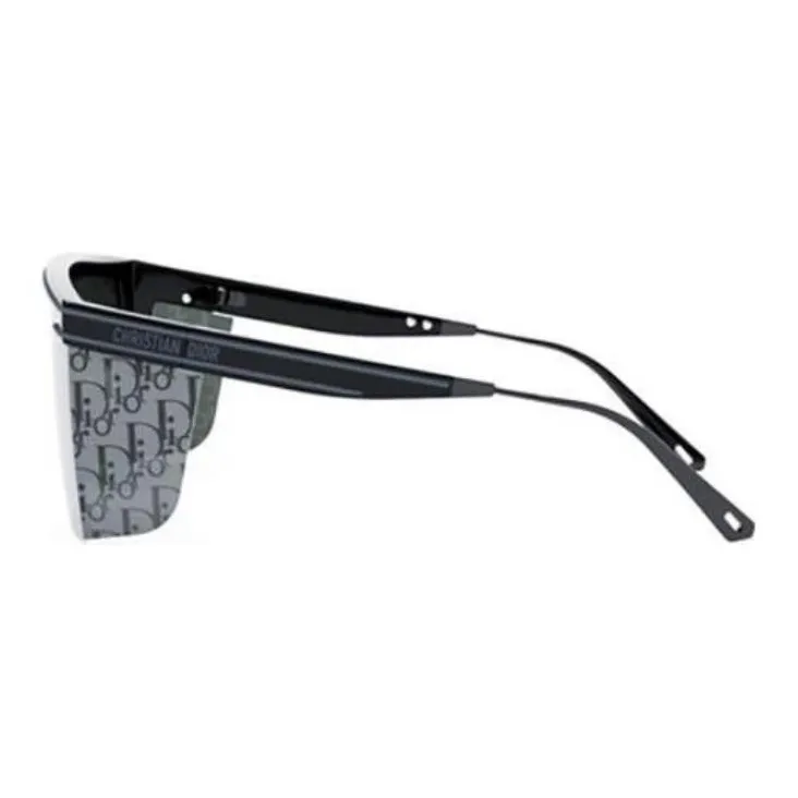 DIOR Acetate Irregular Shape Sunglasses Unisex Black-2