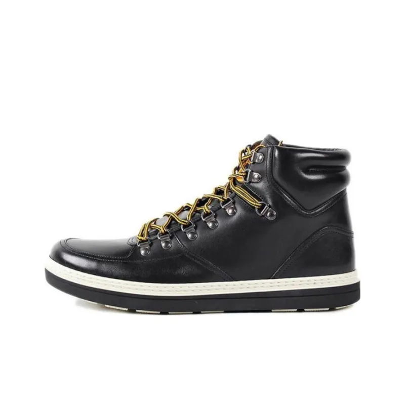 GUCCI High Top Skateboard Shoes Men's Black-0