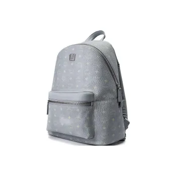 MCM Stark Visetos Leather Backpack Medium Size Women's
