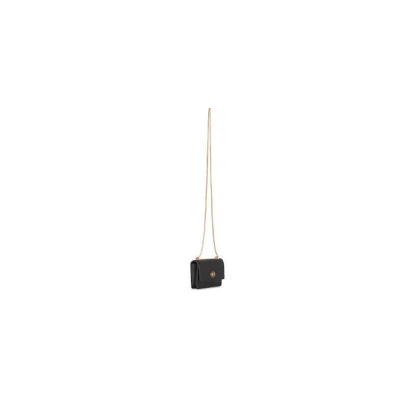 BALMAIN Goatskin Coin Purse Small Size Women's Black-3