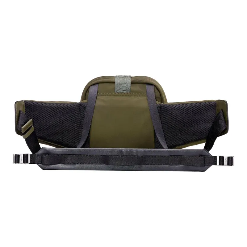 MCM Nylon Fanny Pack Small Size Unisex Dark Olive Green-2
